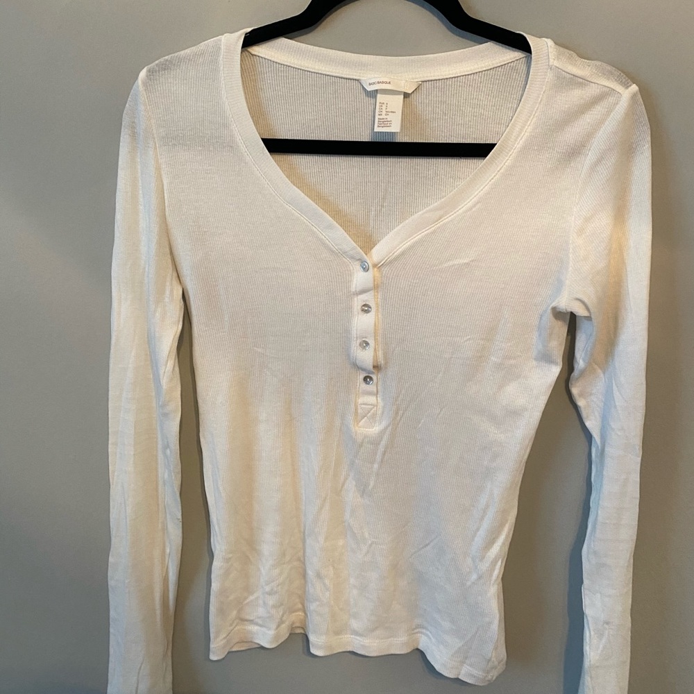 White along Sleeve T Shirt - Never Worn